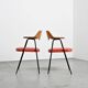 Pair of armchairs model 675 by Robin and Lucienne Day, Airborne, France, 1950s.