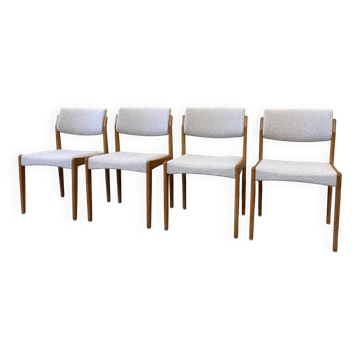 Set of four vintage Bramin Møbler dining chairs