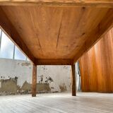 Farmhouse table in elm and pine 2m