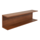 Danish wall shelf in solid teak, 1970s