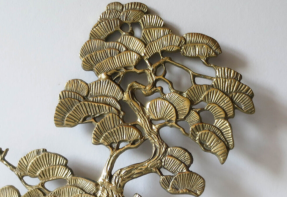 Brass wall sculpture