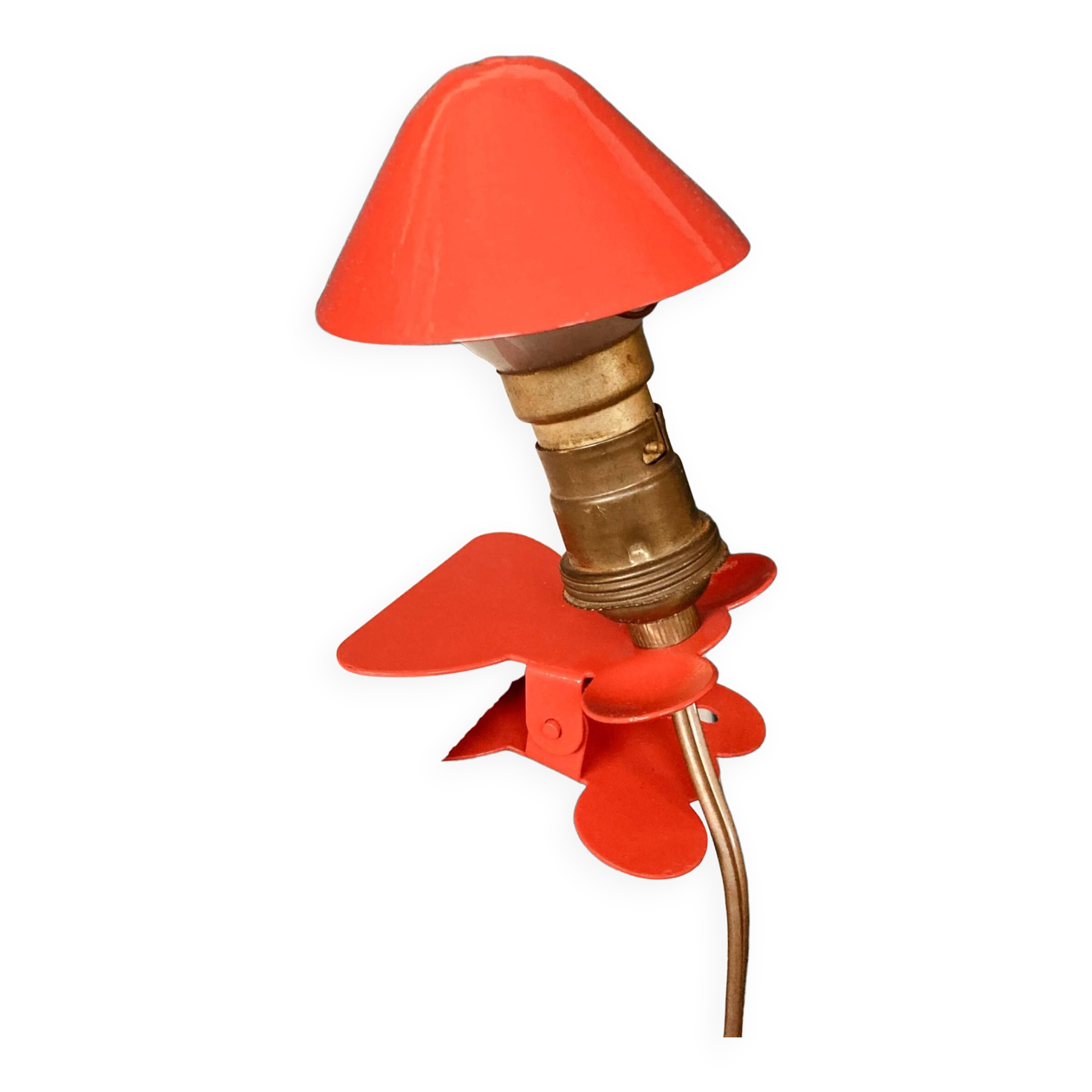 Small portable wall lamp red mushroom lamp spot clamp night light library extra light fixture
