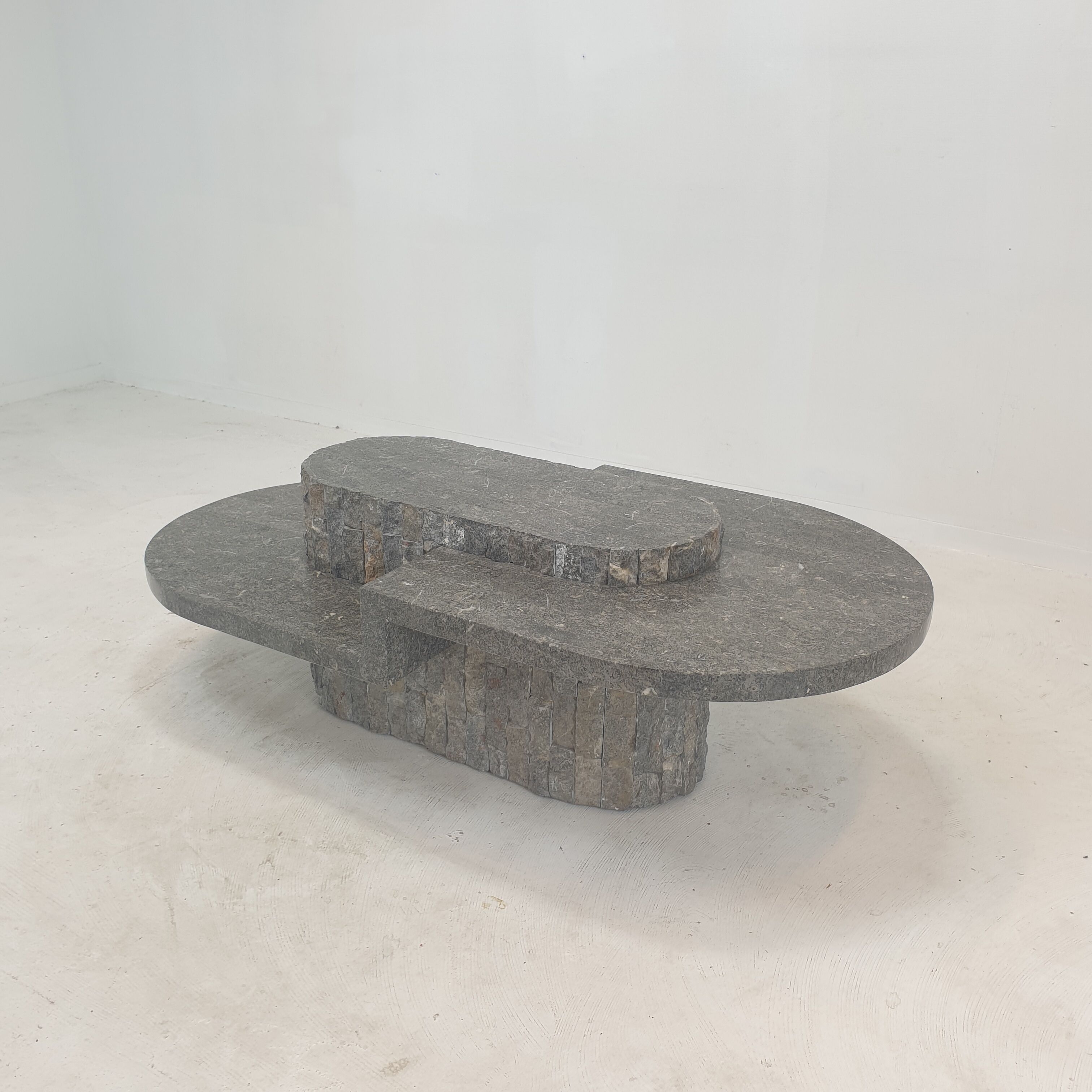 Magnussen Ponte Mactan Stone or fossil stone coffee table, 1980s