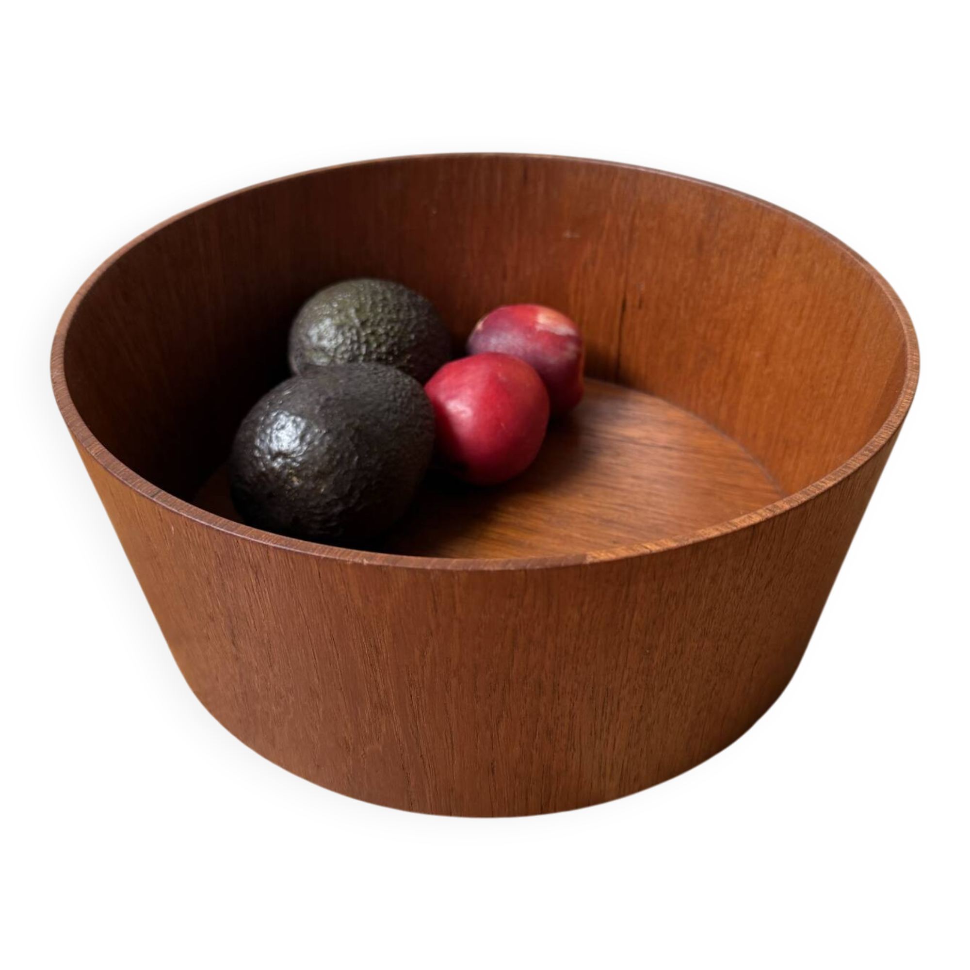 Servex, Sweden, teak fruit bowl, Scandinavian