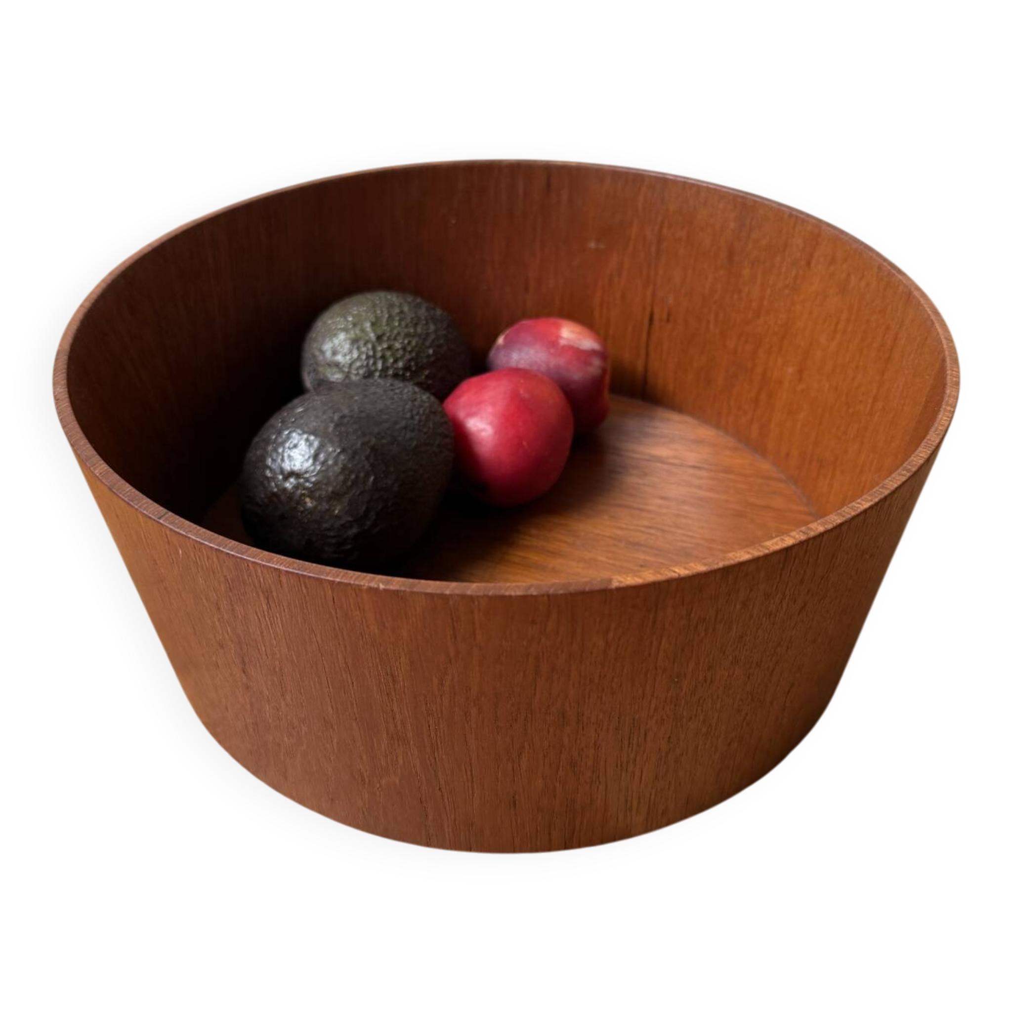 Servex, Sweden, teak fruit bowl, Scandinavian