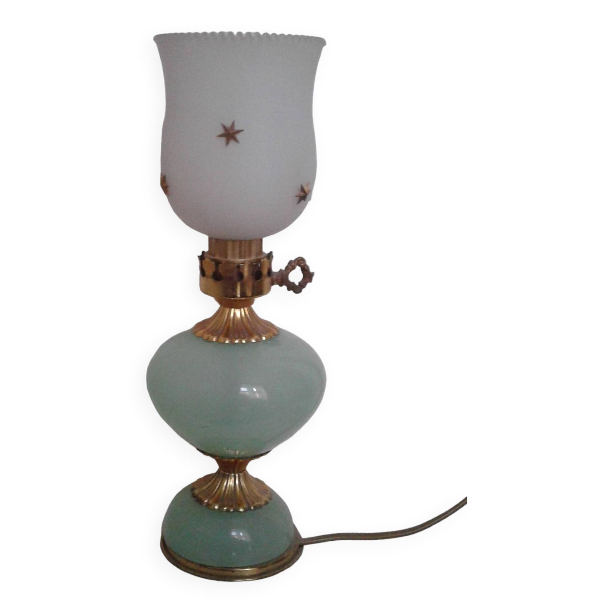 Opaline lamps.