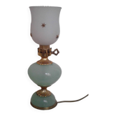 Opaline lamps.