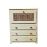 Vintage chest of drawers with 3 drawers and a flap