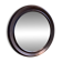 Vintage Round Mirror Wood Effect – Diameter 60 cm – Very Good Condition