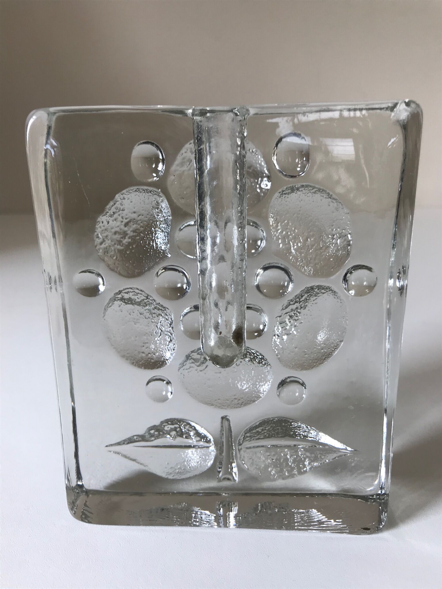 Glass paved soliflore by Walther Design 1970