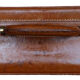 Valise vintage cuir monogrammée JV