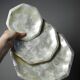 Octagonal capiz shell bowls/trays, vintage Asia from the 1970s-1980s.