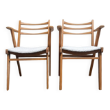 Paire de fauteuils compas anciens