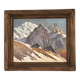Marcel Wibault Winter Mountain Painting