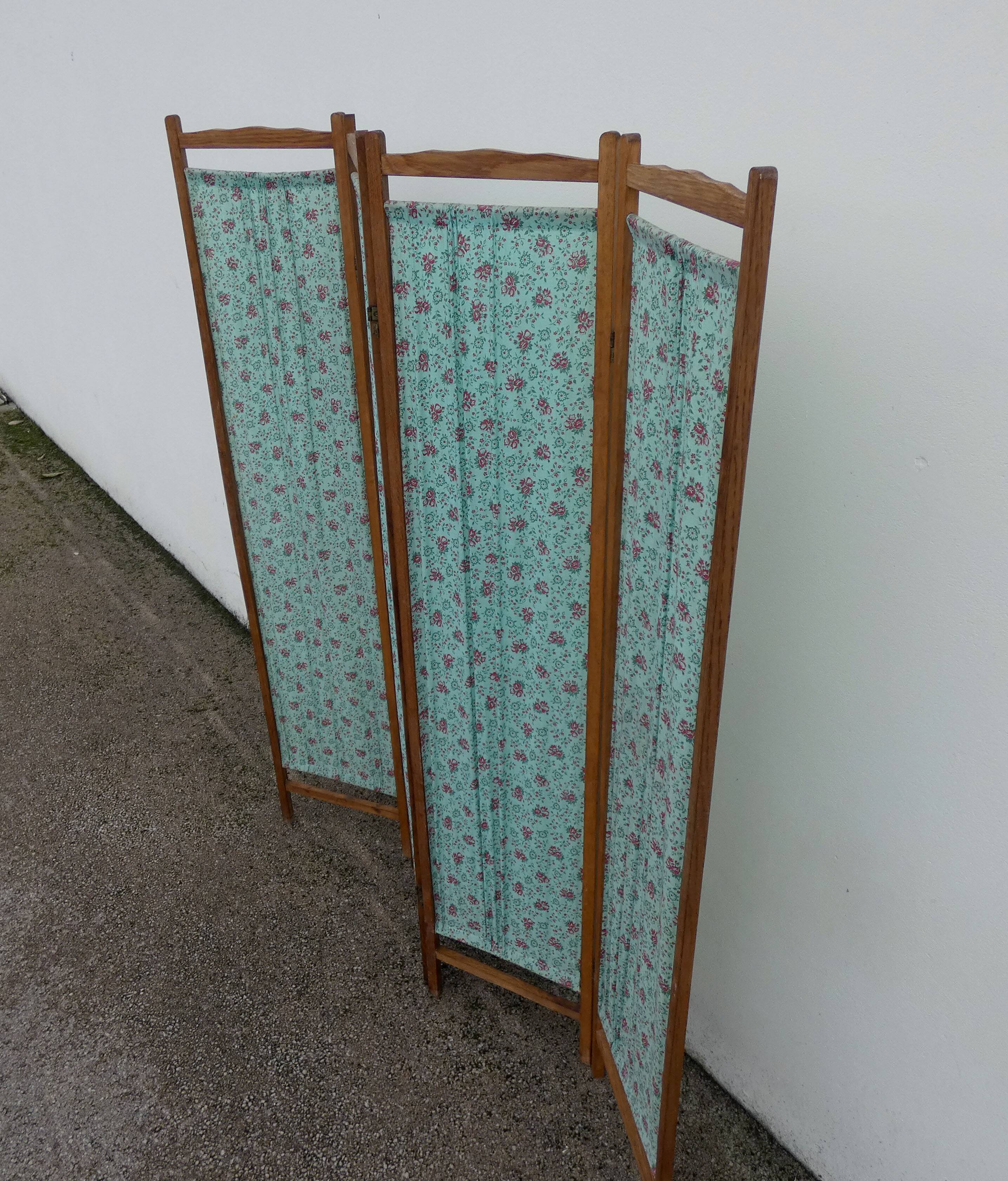 old vintage fabric screen