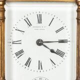 Clock Tiffany & Co New York officer's clock skeleton columns