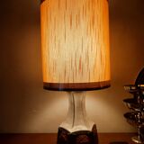 Ceramic lamp with sun patterns