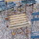 Suite de chaises pliante de bistrot
