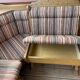 Corner bench for chalet