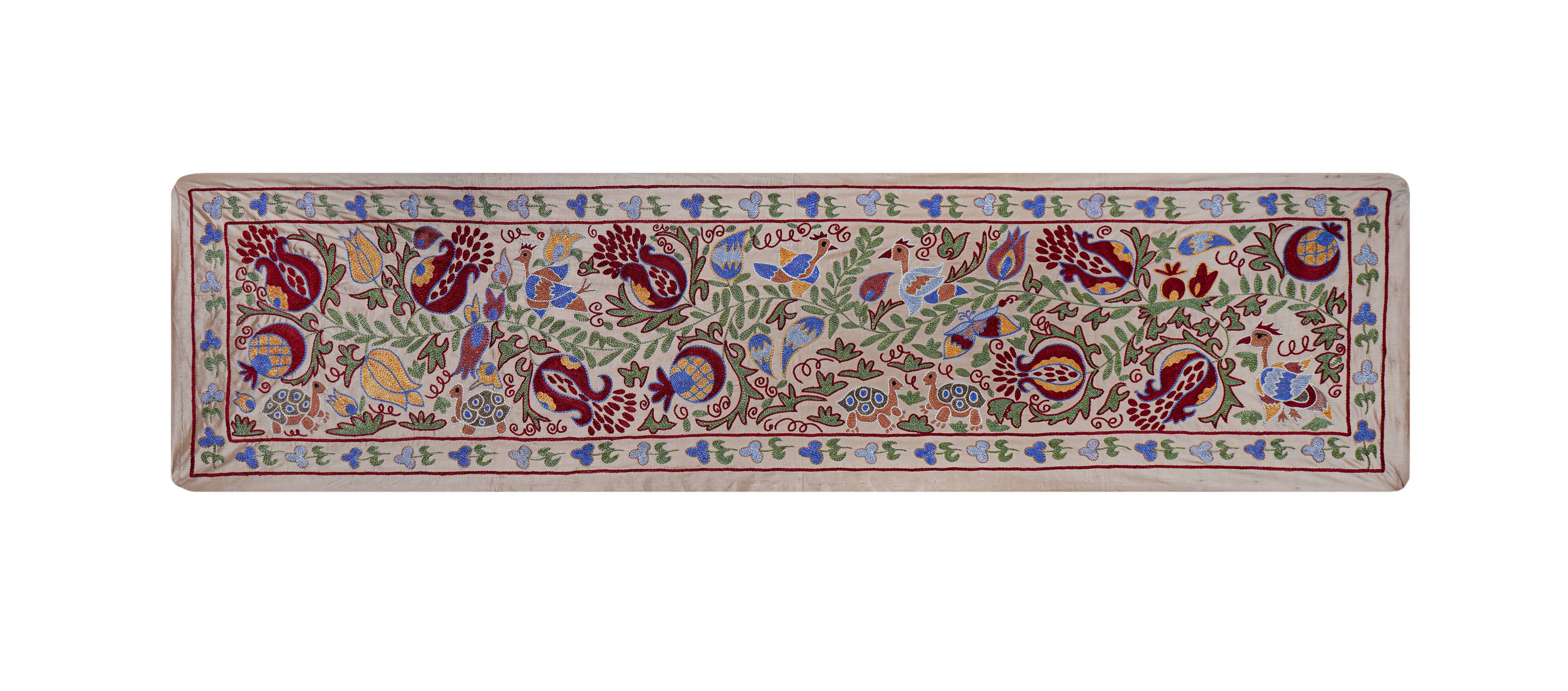 Hand-knotted rug, vintage Turkish rug 53x190 cm