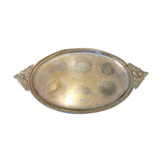 Silver metal tray