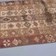 Vintage Turkish Hand-Knotted Wool Cotton Brown Runner 94x203