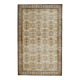 Vintage Turkish Hand-Knotted Wool Cotton Beige Area Rug 202x322