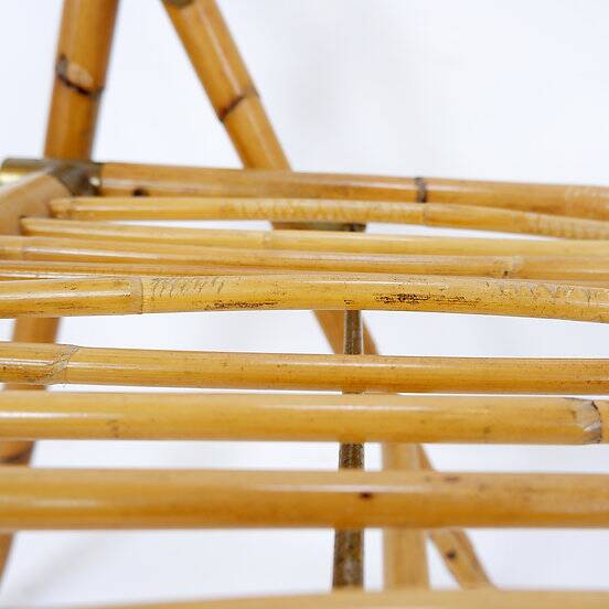 Mid-Century Italian Bamboo Dal Vera Folding Chair, 1960s