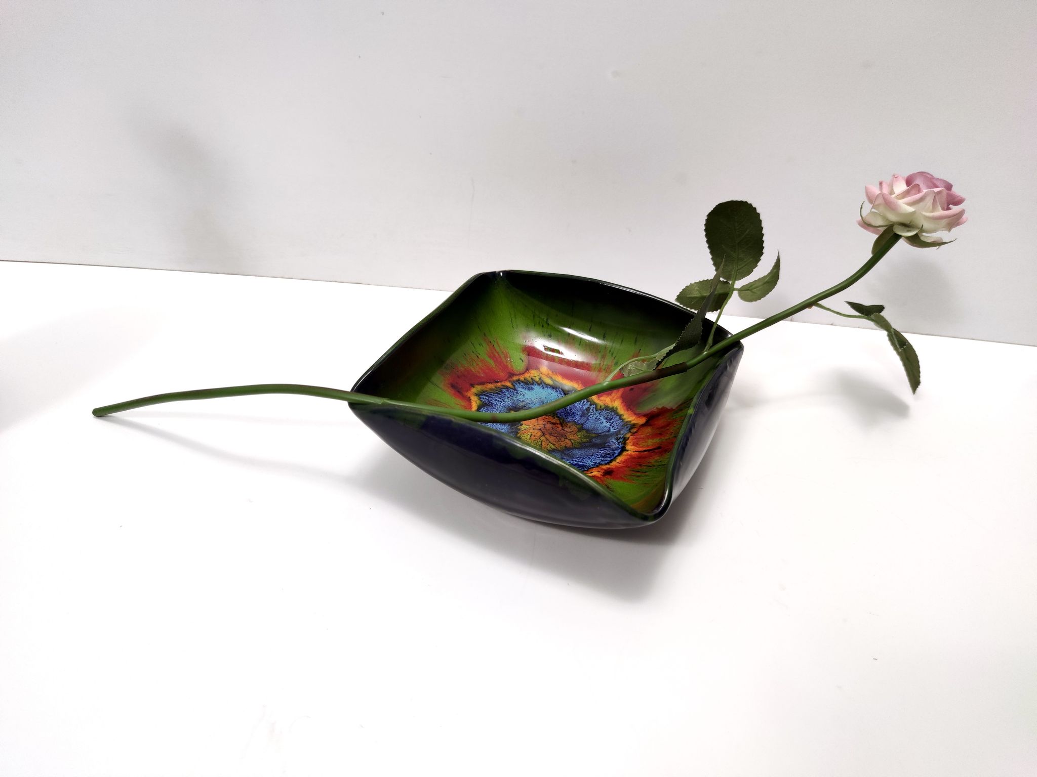 Vintage Handmade Ceramic Vide Poche by Giovanni Poggi for San Giorgio, Italy