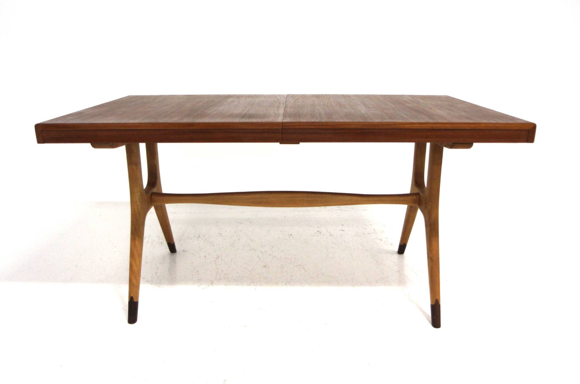 Scandinavian teak dining table, "Napoli", David Rosen, Sweden, 1950.