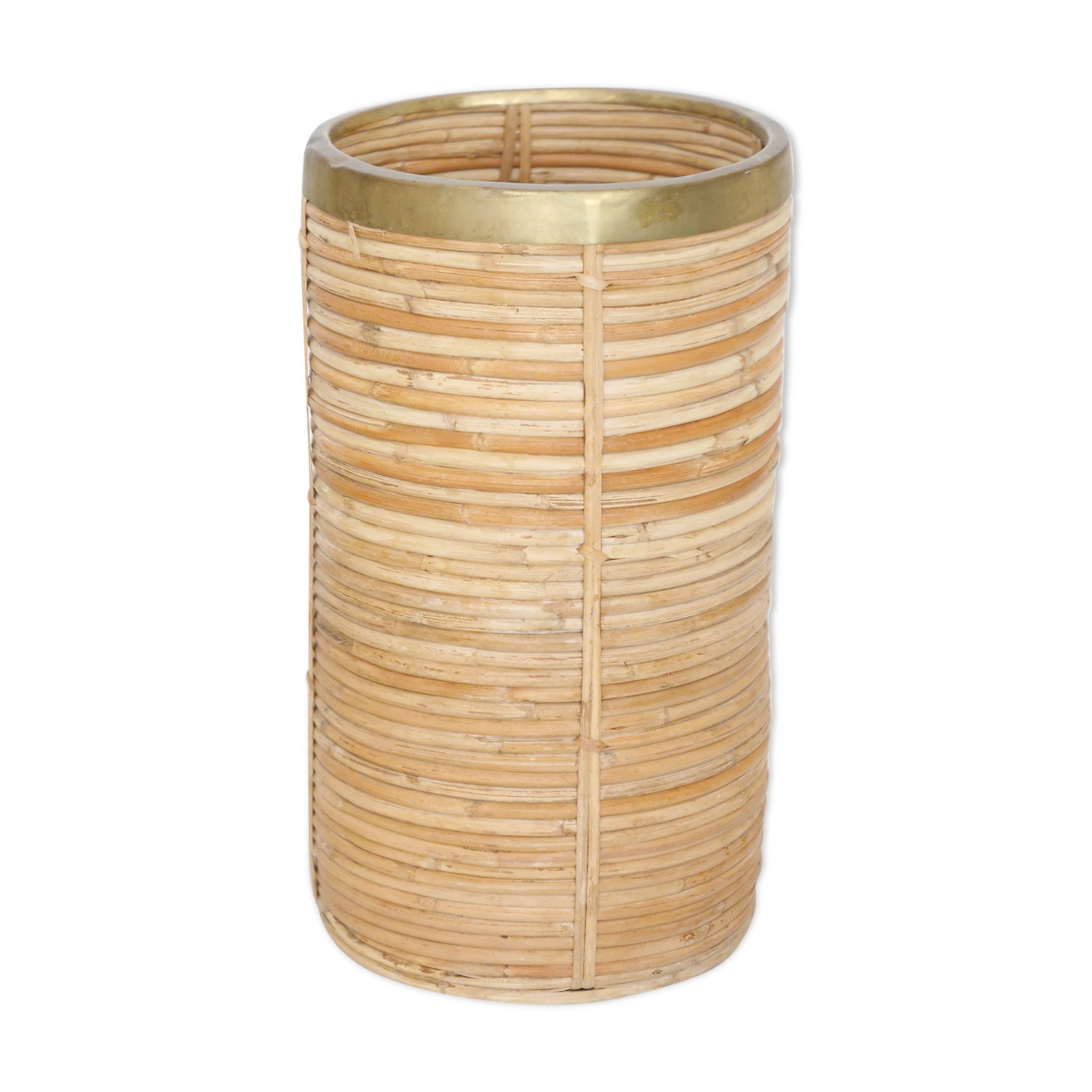 Umbrella stand ratan bamboo