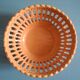 Old basket bowl earthenware vintage decorative earthenware basket
