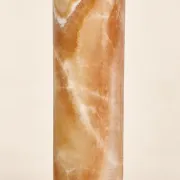 Cylindrical vase in natural veined onyx – Semi-precious stone