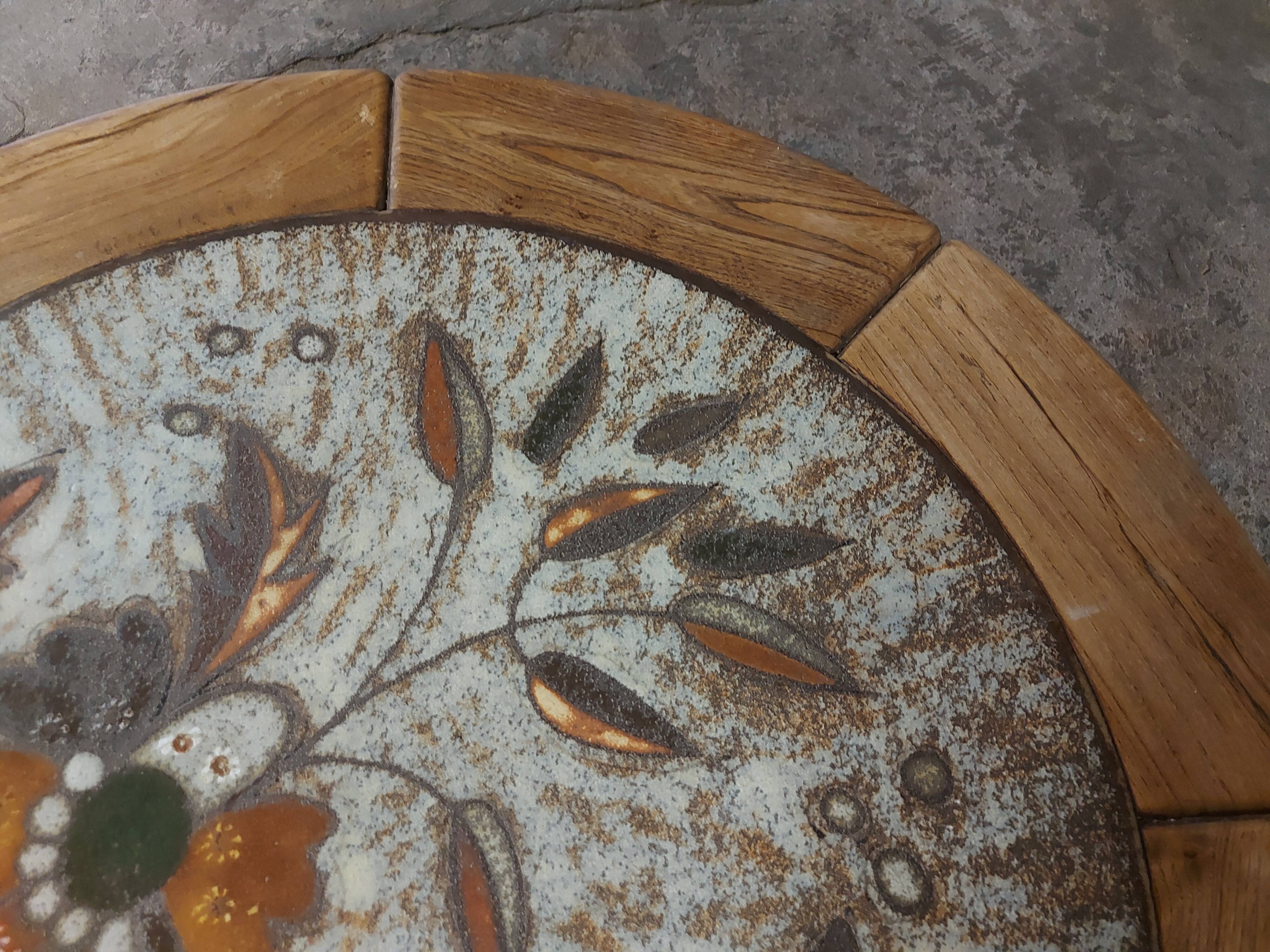 Table vintage ceramic top 50's, 60'S
