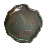 Trinket bowl in ceramic with geometric figure