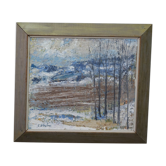 Erik Ström, Swedish painting, 1970s, Oil on panel, Framed