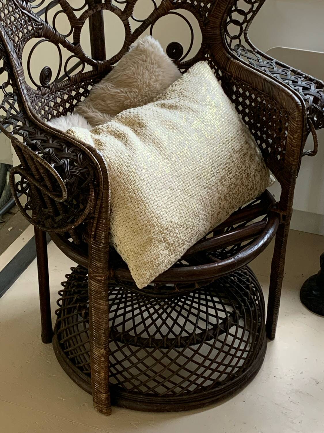 Emmanuelle rattan armchair