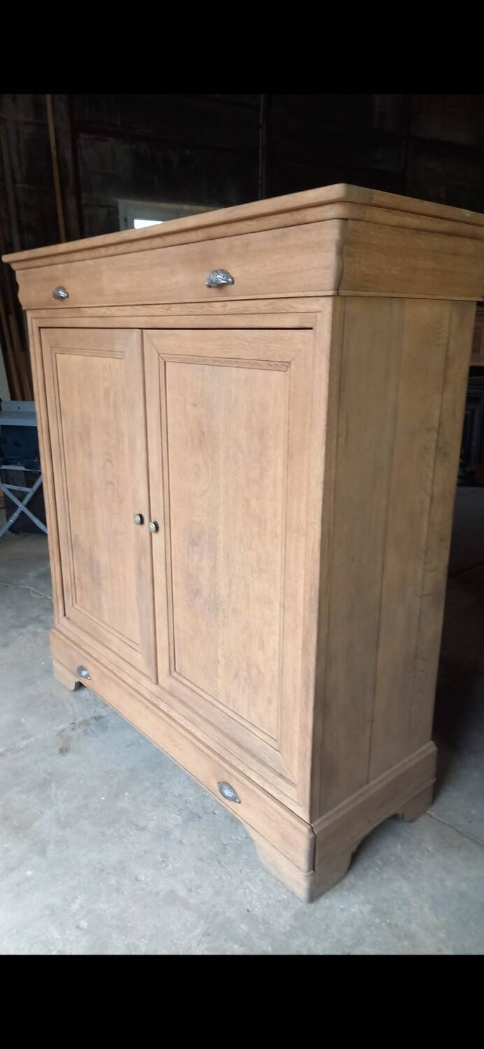 19th-century solid oak Parisian buffet