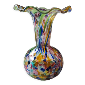 Vase boule en verre d Art soufflé