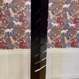 Black steel floor lamp