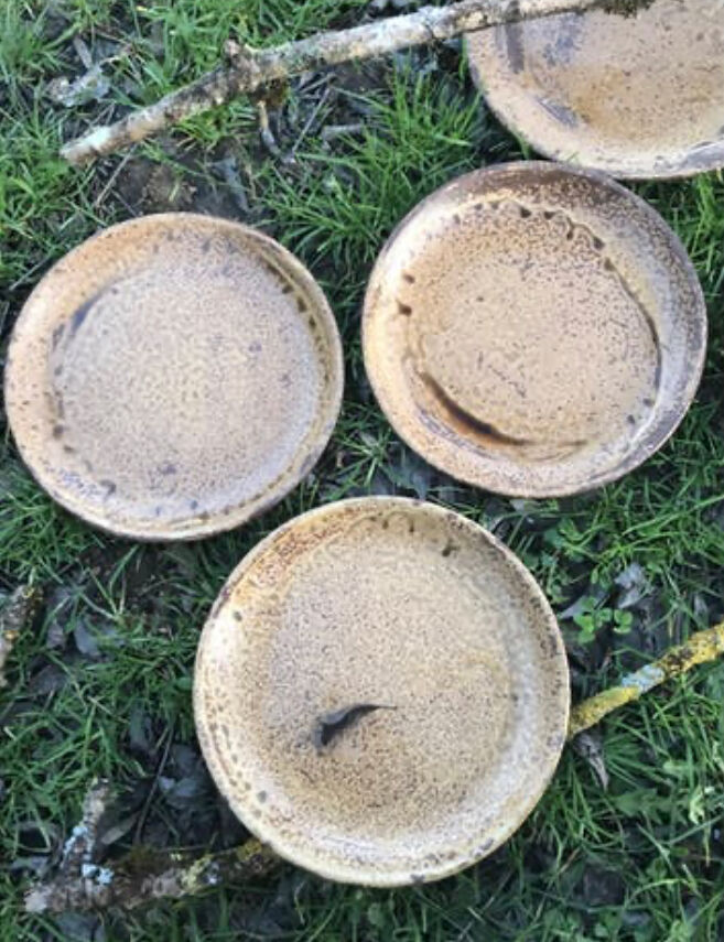 Lot of sandstone dishes