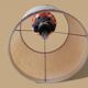 Vintage orange ceramic lamp - Fat Lava 1970 - Scheurich Workshops