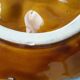5 oyster plates in slipware
