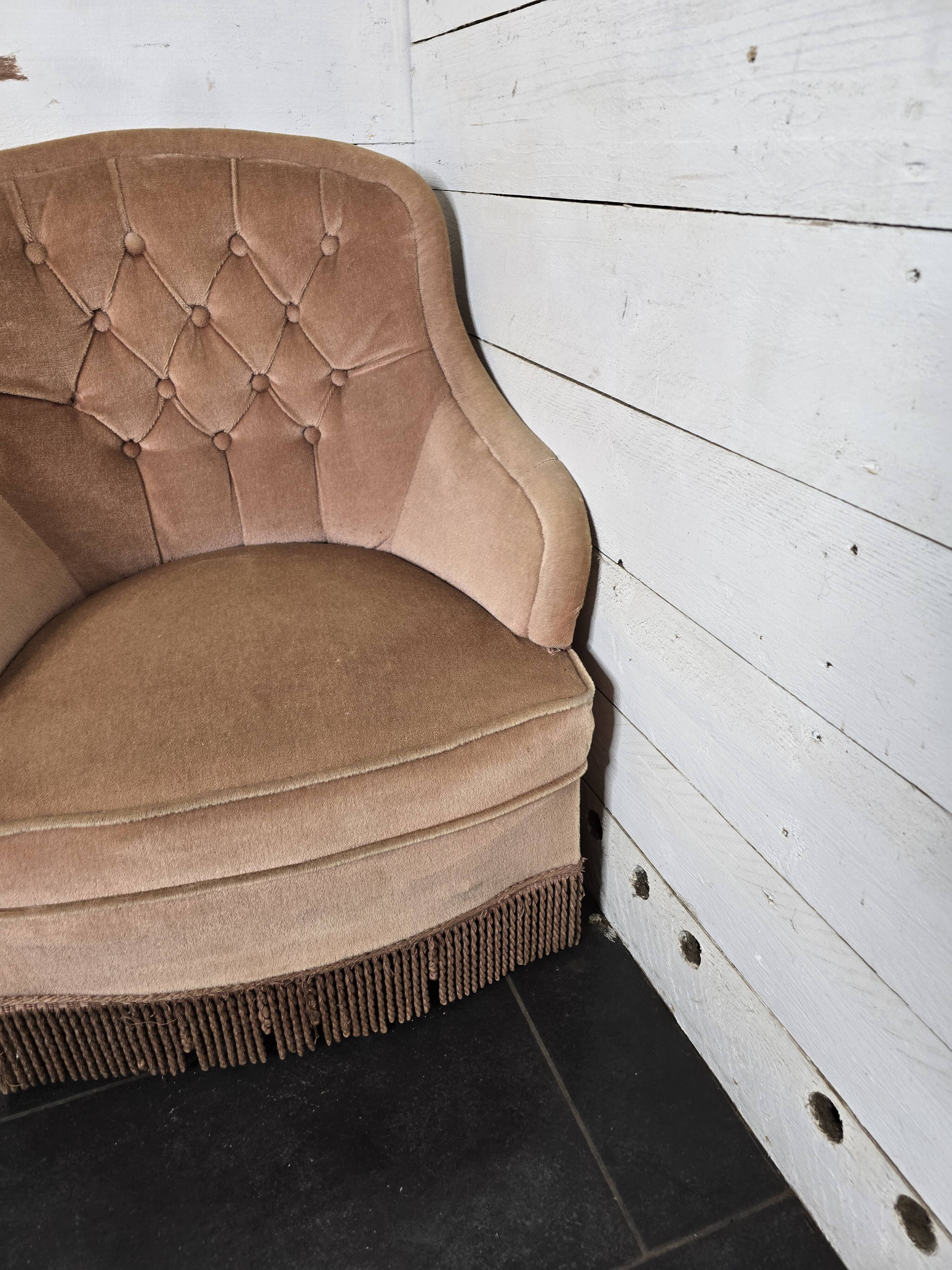 Pair of toad armchairs