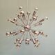 Sputnik chandelier in chrome metal, 20 light points, 70s