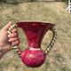 Twisted vase Vallauris rose gold vintage