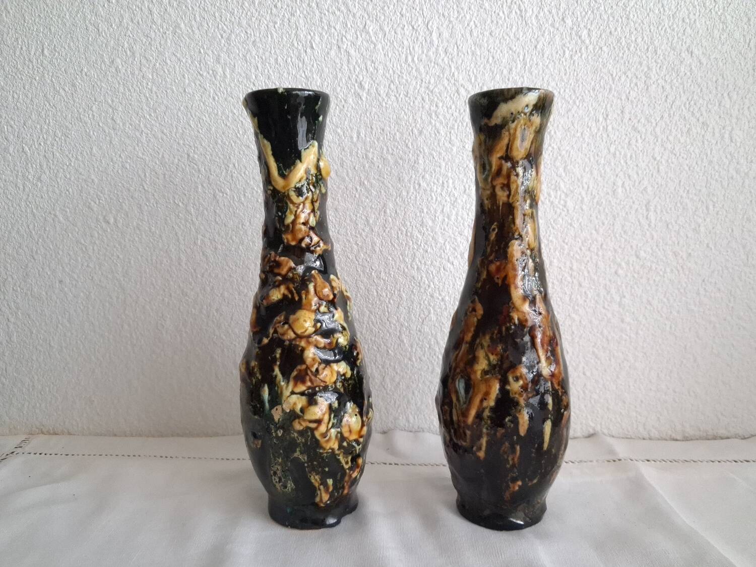 Pair of Vallauris bud vases