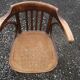 Canned bentwood armchair