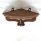Wooden corner shelf