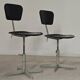 1 adjustable industrial chair metal Czechoslovakia 1960